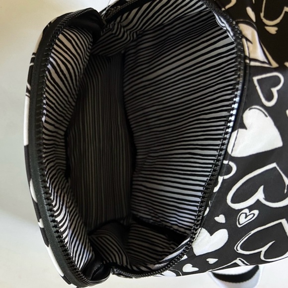 Brighton Black and White Heart Backpack New without tags. cute! Retails $150! - Picture 11 of 12